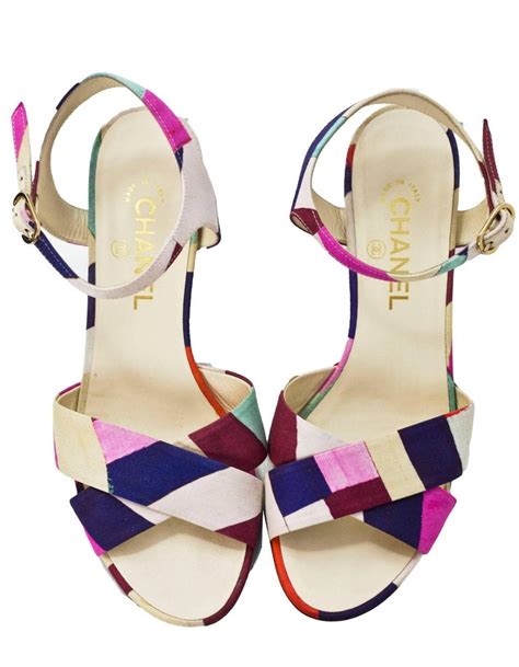 chanel multicolor sandals|Chanel sandals official site.